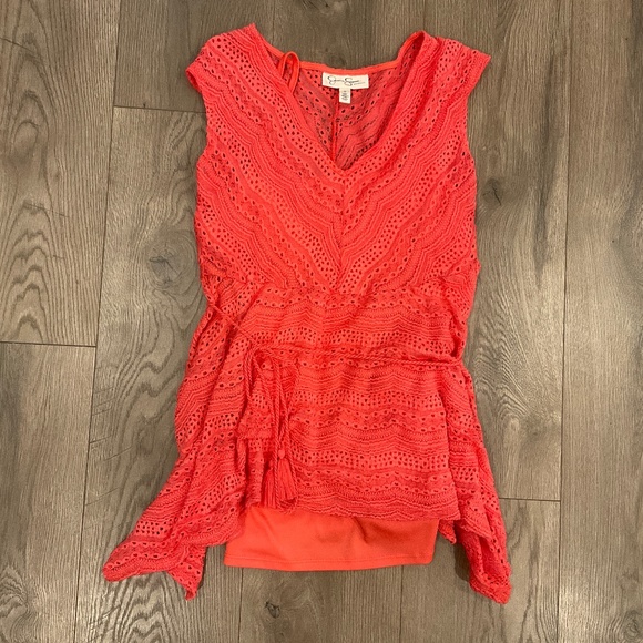 Jessica Simpson Maternity Coral 3 Piece Shirt - Picture 1 of 3